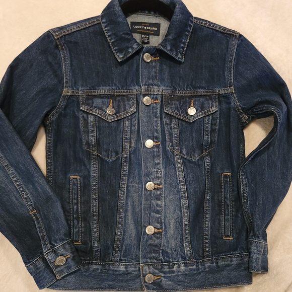 Lucky Brand Jackets & Blazers - Lucky Brand The Tomboy Jean Jacket Dark Wash Vintage Denim NWOT *sz XS*